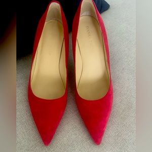 Ivanka Trump Red Suede leather pumps